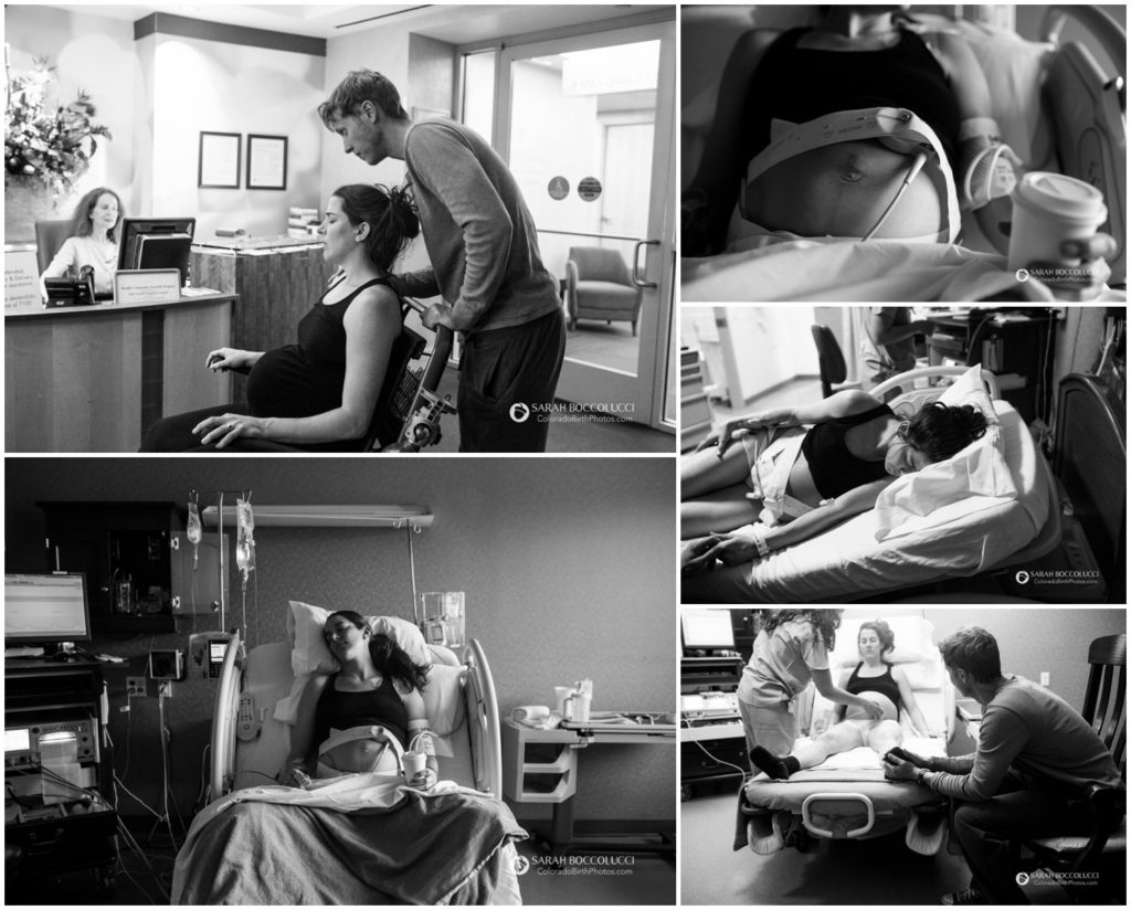 Boulder, Colorado Birth Photography, Labor images in hospital