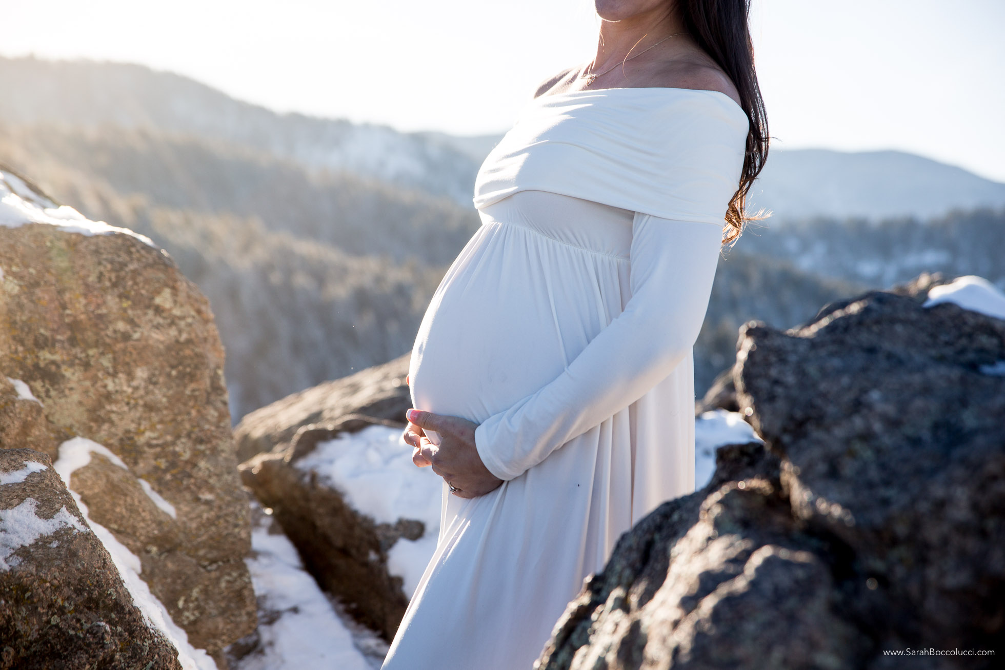 Boulder, Colorado, belly photos in the mountains