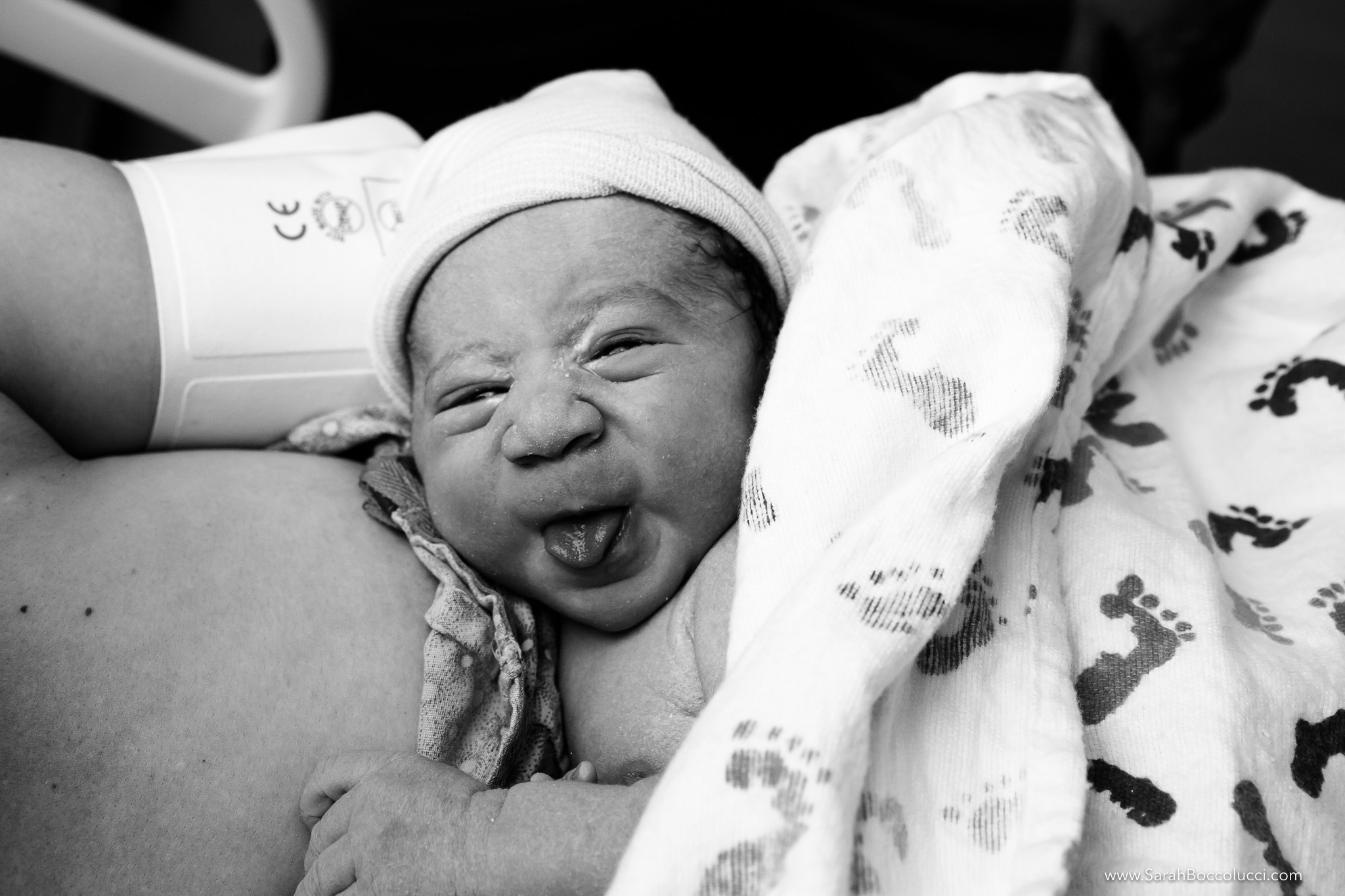 Lafayette Colorado Birth Photographer Funny baby face