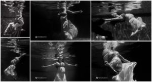 Boulder, Colorado Underwater maternity photography, Outdoor pool