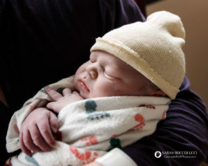 Boulder, CO birth photography, Baby's face